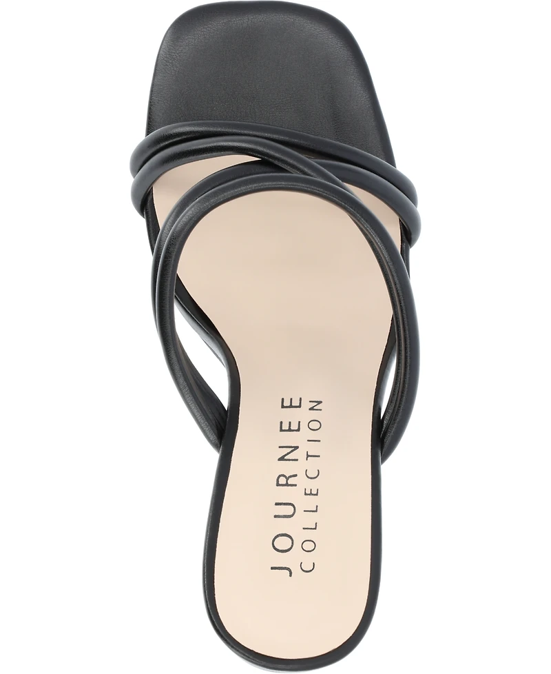 Journee Collection Women's Louisse Crisscross Slip-On Sandals