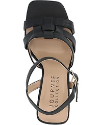 Journee Collection Women's Gibssen Square Toe Fisherman Sandals