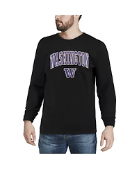 Colosseum Men's Washington Huskies Arch & Logo Crew Neck Sweatshirt