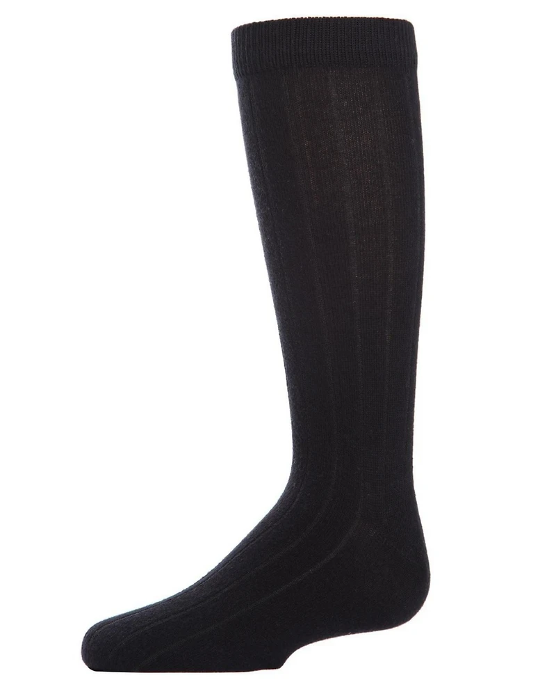 MeMoi Boys 3 Pairs Basic Cotton Blend Ribbed Crew Socks
