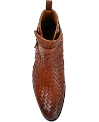 Taft Men's Dylan Hand-Woven Leather Buckle Jodhpur Boots
