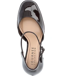 Journee Collection Women's Samarr Platform Block Heel Pumps
