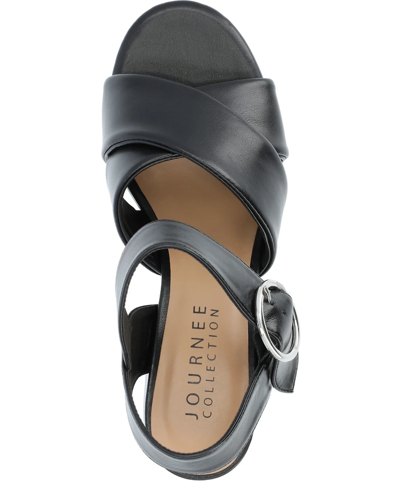 Journee Collection Women's Akeely Platform Sandals