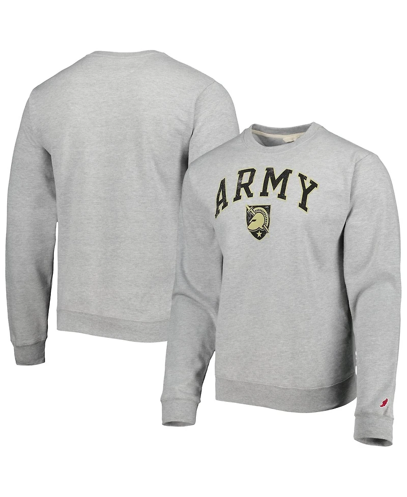Men's League Collegiate Wear Gray Army Black Knights 1965 Arch Essential Fleece Pullover Sweatshirt