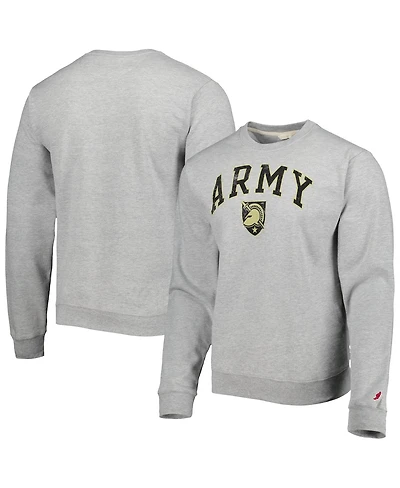 Men's League Collegiate Wear Gray Army Black Knights 1965 Arch Essential Fleece Pullover Sweatshirt