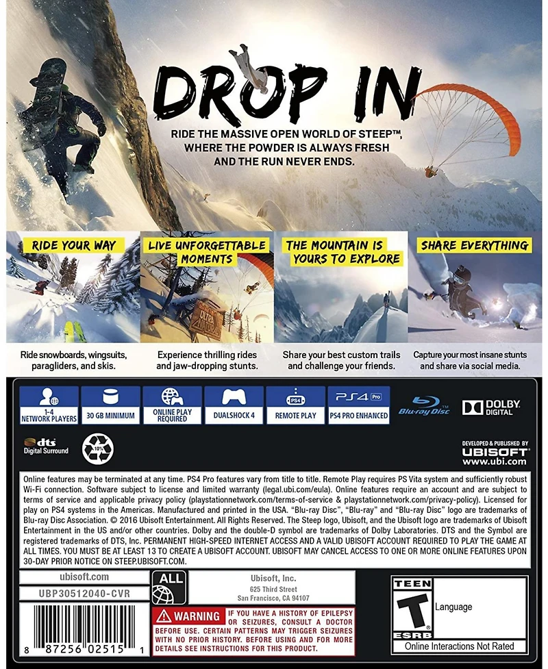 Steep (Snowboarding) - PlayStation 4