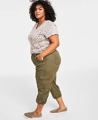 Style & Co Plus Cargo Capri Pants, Exclusively at Macy's