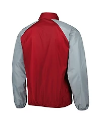 Men's G-iii Sports by Carl Banks Crimson Alabama Tide Point Guard Raglan Half-Zip Jacket