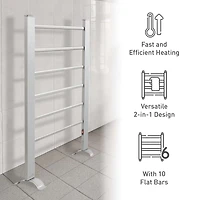 Pursonic 6-Bar Freestanding or Wall Mountable Towel Warmer