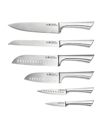 Cuisine::pro Damashiro Mizu Knife Block Oak Set, 7 Piece