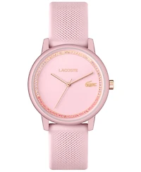 Lacoste Women's L 12.12 Go Blush Silicone Strap Watch 36mm