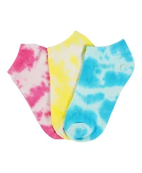 MeMoi Girls Tie-Dye Low Cut Cotton Blend Socks