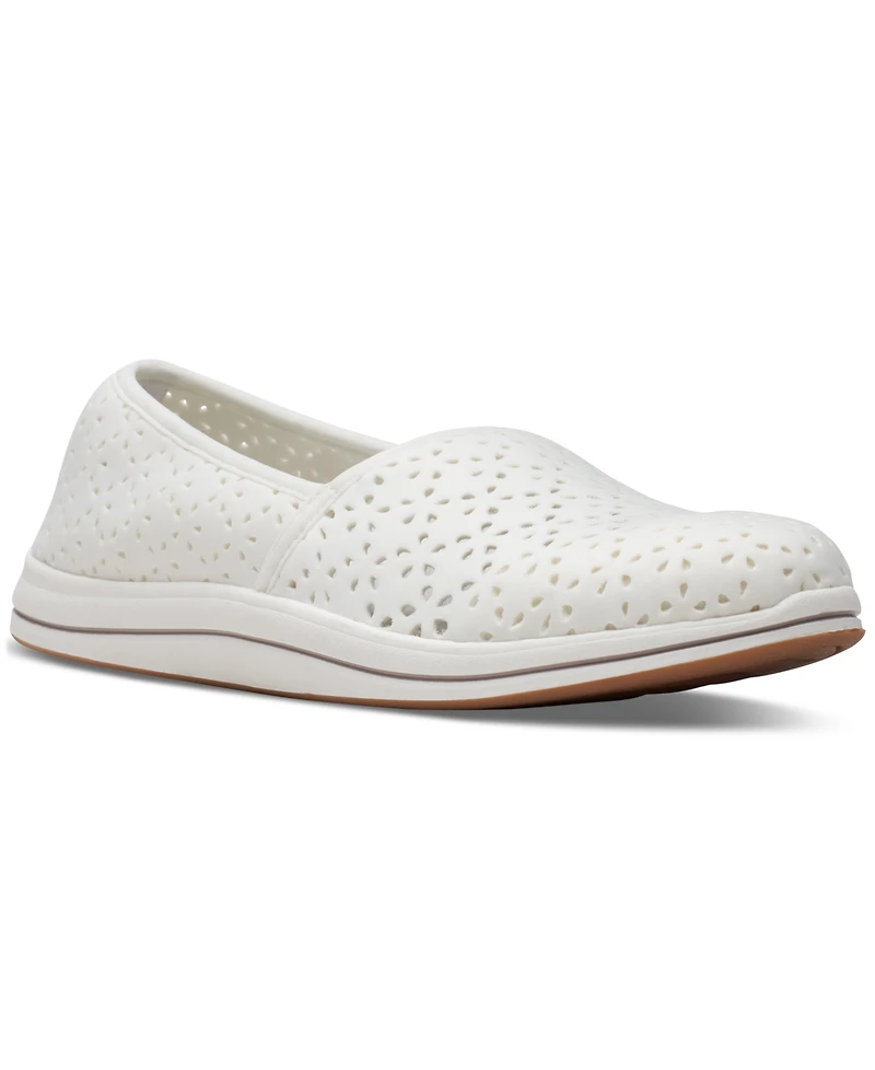 Clarks Women's Cloudsteppers Breeze Emily Perforated Loafer Flats
