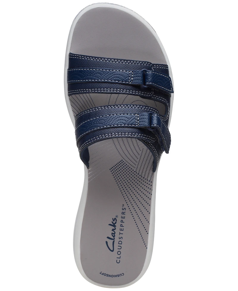 Clarks Women's Cloudsteppers Breeze Piper Comfort Slide Sandals