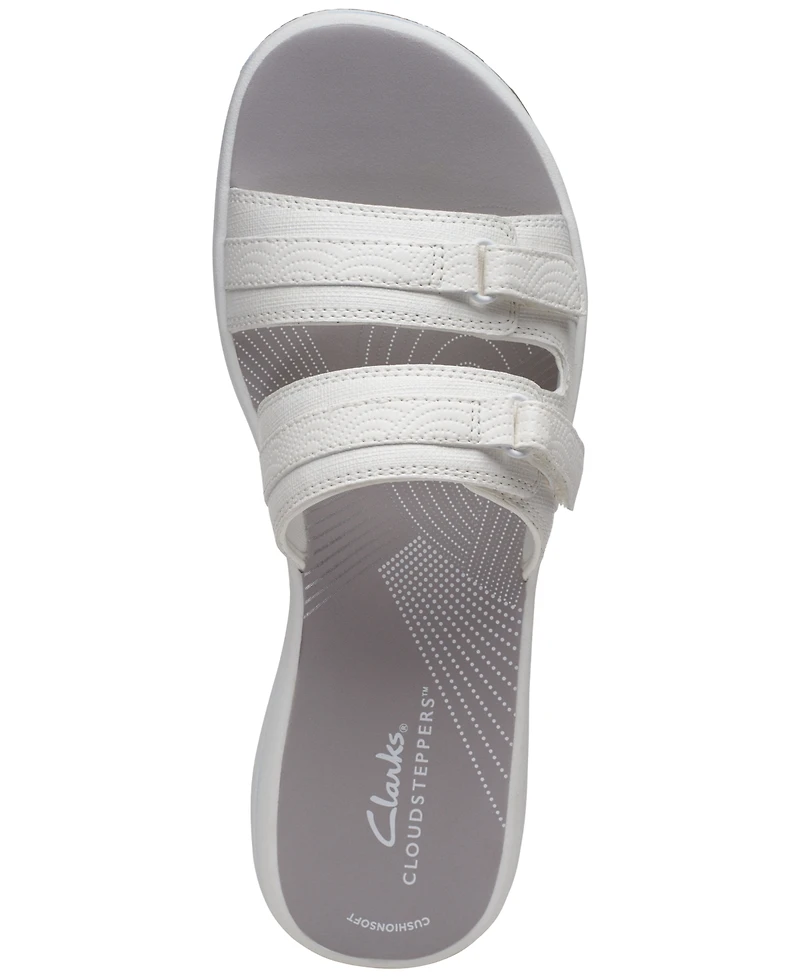 Clarks Women's Cloudsteppers Breeze Piper Comfort Slide Sandals