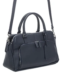 Mancini Women's Pebbled Jennifer Satchel Bag