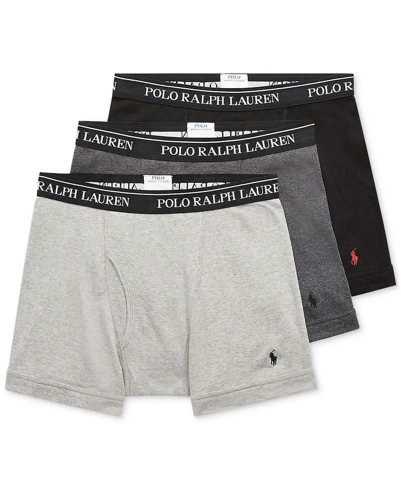 Polo Ralph Lauren Men's 3-Pack Classic Cotton Boxer Briefs