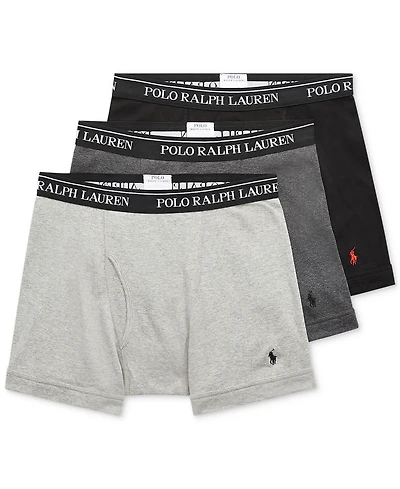 Polo Ralph Lauren Men's 3-Pack Classic Cotton Boxer Briefs