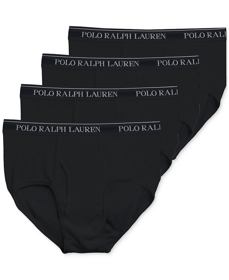 Polo Ralph Lauren Men's 4-Pack Classic-Fit Mid-Rise Briefs