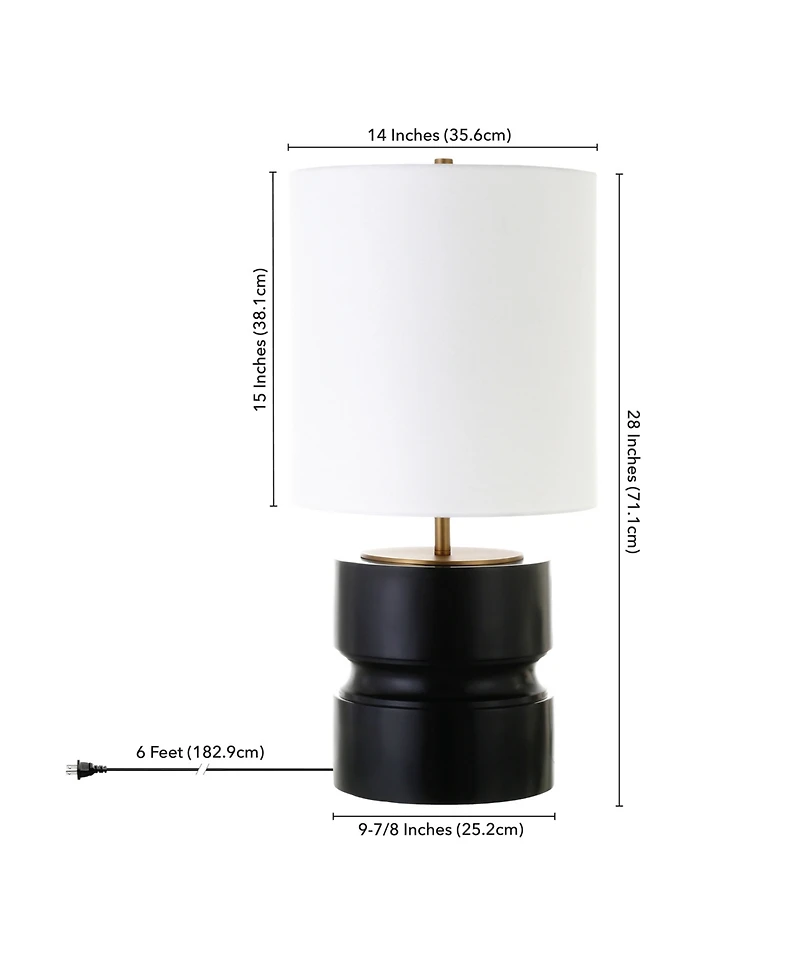 Pax 27" Tall Table Lamp with Fabric Shade