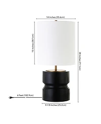 Pax 27" Tall Table Lamp with Fabric Shade