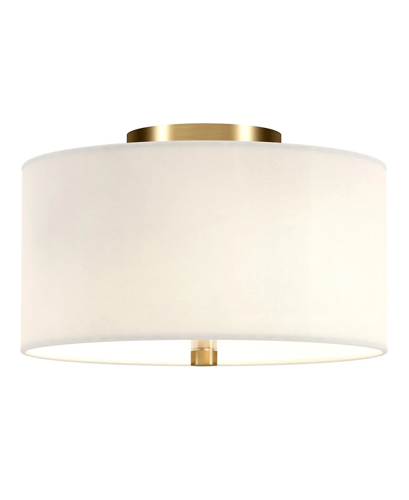 Ellis 12" Flush Mount with Fabric Shade