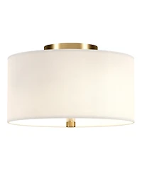 Ellis 12" Flush Mount with Fabric Shade