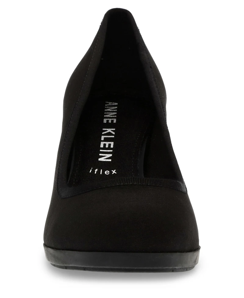 Anne Klein Women's Castana Round Toe Block Heel Pumps
