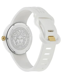 Versace Women's Swiss Medusa Pop White Silicone Strap Watch 39mm
