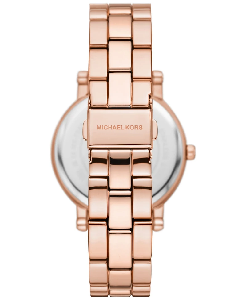 Michael Kors Women's Corey Three-Hand Rose Gold-Tone Alloy Watch 38mm