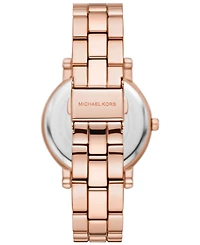 Michael Kors Women's Corey Three-Hand Rose Gold-Tone Alloy Watch 38mm