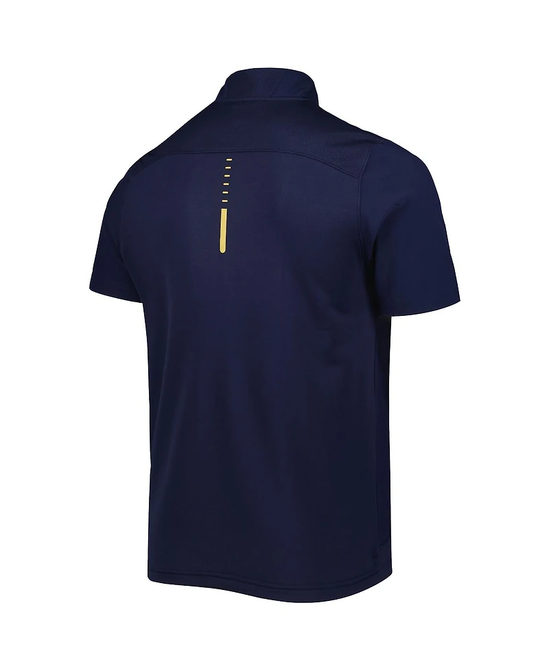 Men's Under Armour Navy Notre Dame Fighting Irish Motivate 2.0 Half-Zip Jacket