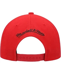 Men's Mitchell & Ness Red Houston Rockets Side Core 2.0 Snapback Hat