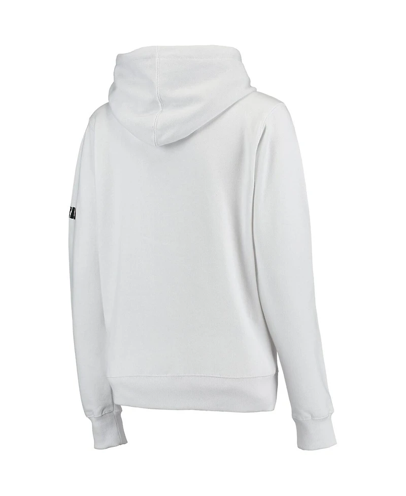 Women's White Michigan State Spartans Big Logo Pullover Sweatshirt