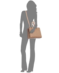Guess Noelle Girlfriend Medium 4G Basique Monogram Satchel