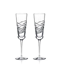 Waterford Aran Flute Glasses, Set of 2