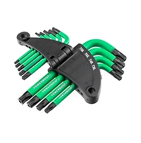 Powerbuilt 9 Piece Short Arm Tamper-Proof Torx Key Wrench Set