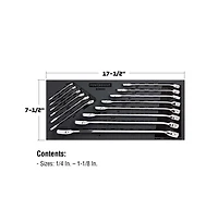 Powerbuilt 14 Piece Pro Tech Sae Combination Wrench Set