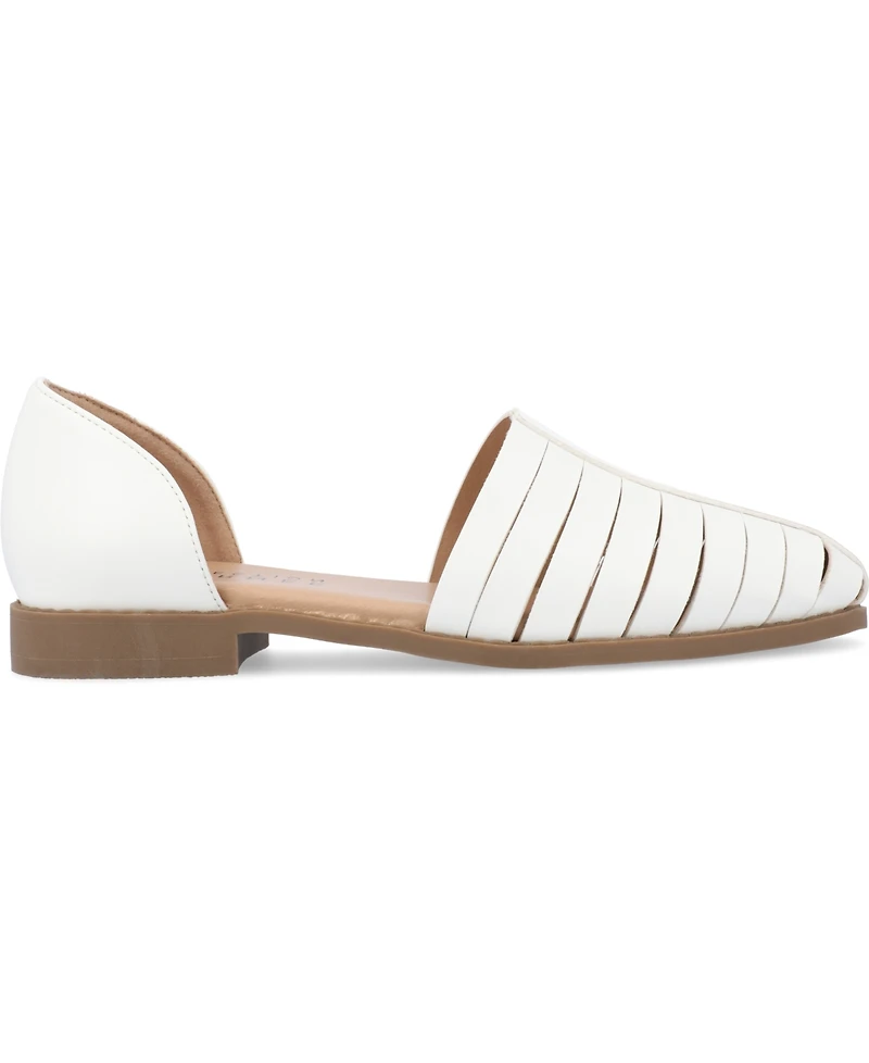 Journee Collection Women's Anyah Caged Two-Piece Flats