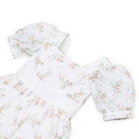 Hope & Henry Big Girls Short Sleeve Puff Sleeve Party Dress