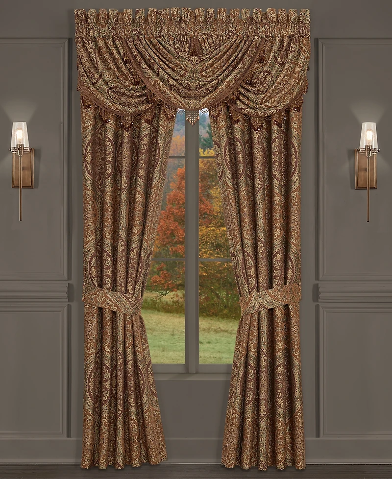 J Queen New York Harvest Moon Waterfall Window Valance, 33" x 49"