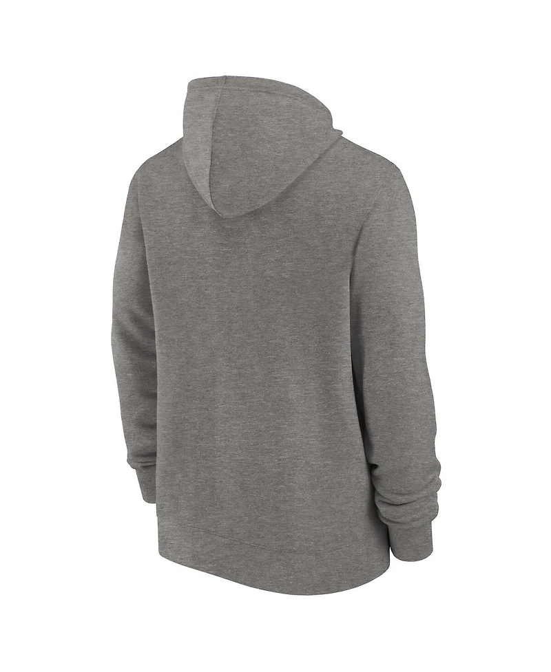 Men's Nike Heather Charcoal Green Bay Packers Historic Lifestyle Full-Zip Hoodie