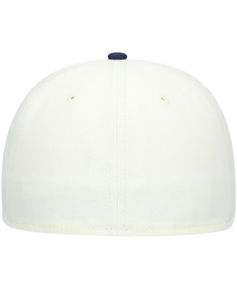 Men's New Era White Detroit Stars Cooperstown Collection Turn Back The Clock 59FIFTY Fitted Hat