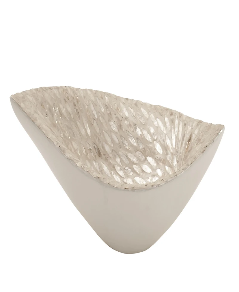 Rosemary Lane Mother of Pearl Tray, 22" x 6" x 10"