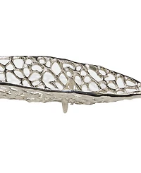 Rosemary Lane Metal Leaf Tray, Set of 2, 31", 24" W