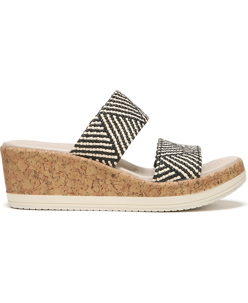 LifeStride Women's Resort Washable Slide Wedge Sandals