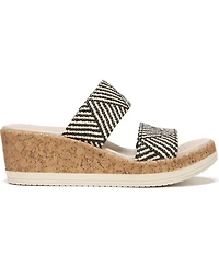 LifeStride Women's Resort Washable Slide Wedge Sandals