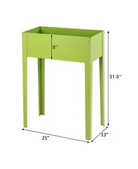 24'' x12'' Outdoor Elevated Garden Plant Stand Raised Tall Flower Bed Box