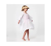 Toddler, Child Girls White Frilled Cover Up
