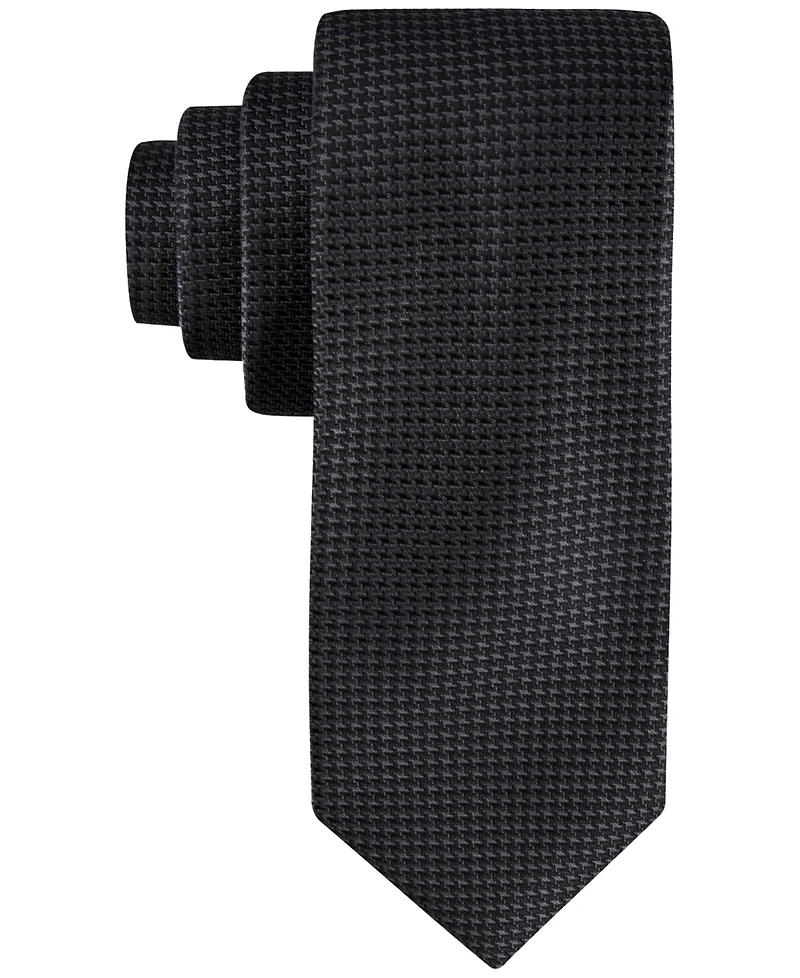 Calvin Klein Men's Indigo Houndstooth Tie